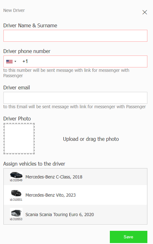 Empty driver settings window