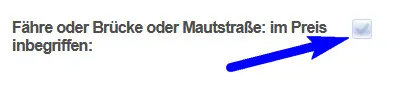 Fähre oder Mautstraße nicht inbegriffen