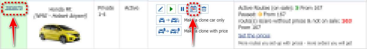 Unavailability calendar
