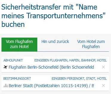 ihr Text in der Kopfzeile des Verkaufsmoduls Intui