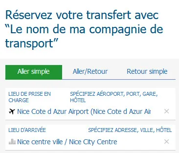 votre texte dans l'en-tête du module de vente Intui