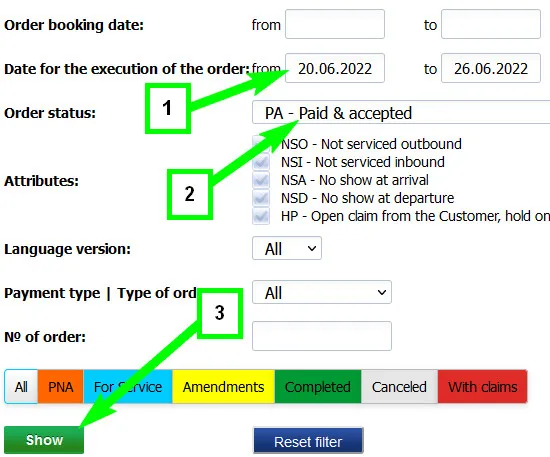 Download orders Intui